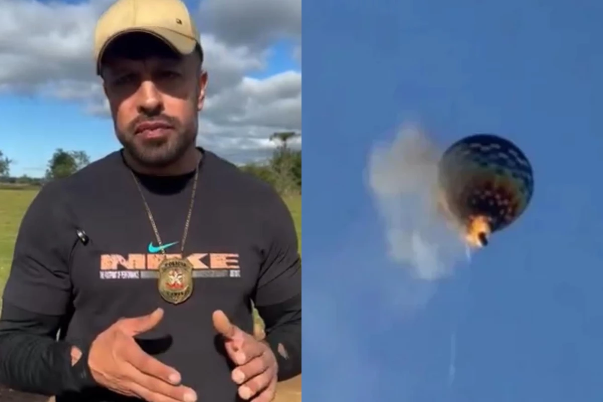 Piloto orientou passageiros a pularem de balão em chamas que caiu em SC 31 1News Brasil