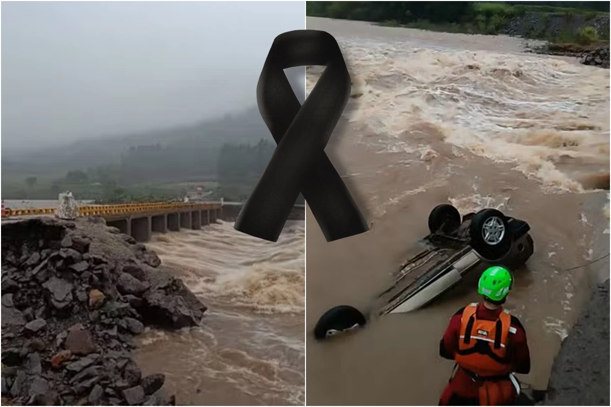 Ponte cede por causa da chuva, carro é arrastado e jovem de 21 anos morre no RS 31 1News Brasil