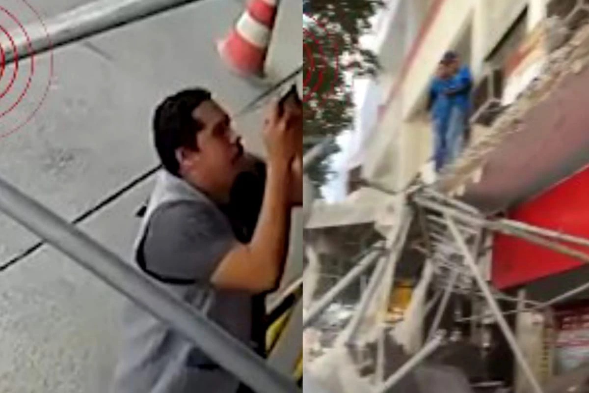 Vídeo mostra homem correndo antes de marquise desabar em Copacabana 31 1News Brasil