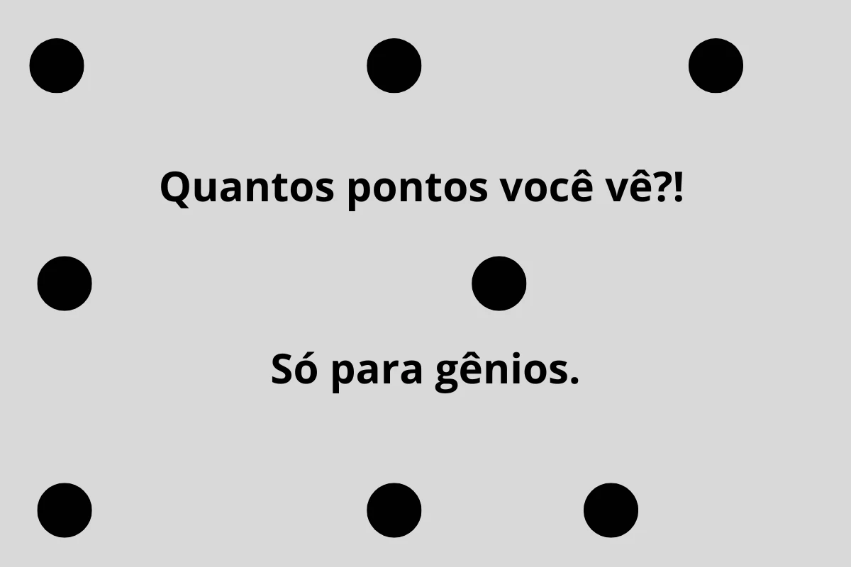 Você consegue ver quantos pontos nessa imagem? Quase ninguém responde certo 31 1News Brasil