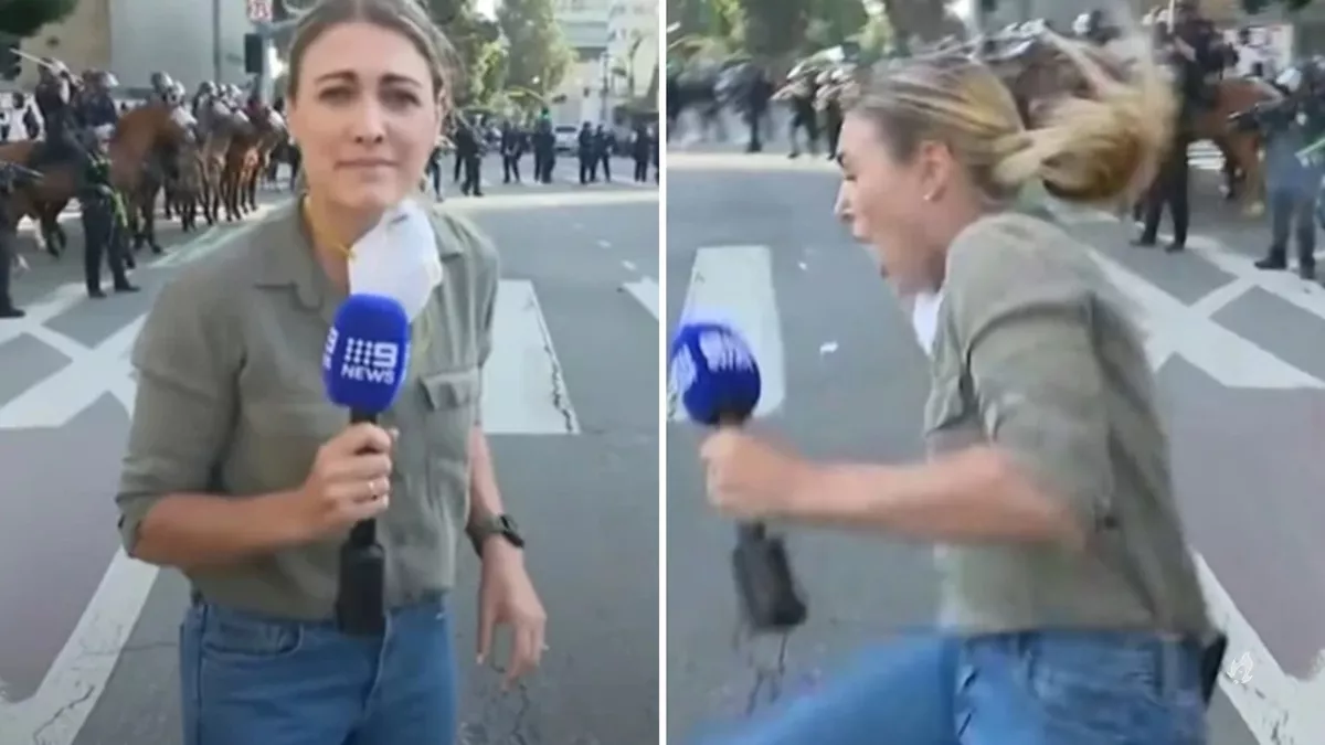 jornalista e baleada em Los Angeles em manifestacao contra Trump.webp