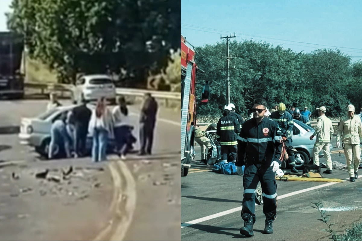 Grave acidente tira a vida de pai, mãe e filha de 13 anos; carro bateu de frente com carreta 31 1News Brasil